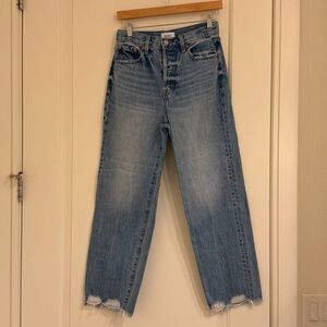Pistola High Rise Cropped Straight Leg Jeans Size 25